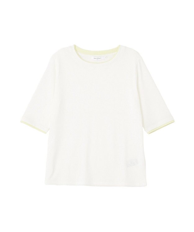 AMERICAN HOLIC シアーリブ配色プルオーバー Off White