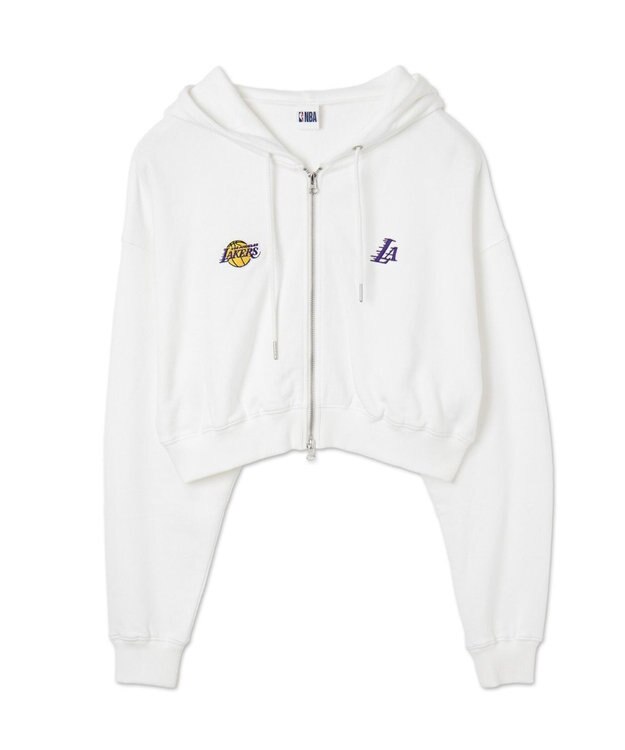 WEGO 別注NBAショートWZIPパーカー ホワイト