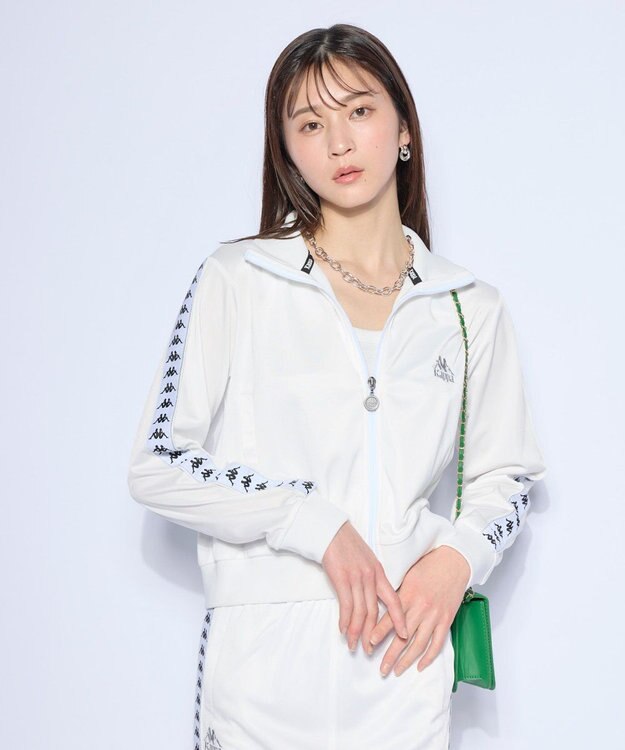 OP／FILA 【Kappa】バンダテープ ジャージトラックジャケット ホワイト
