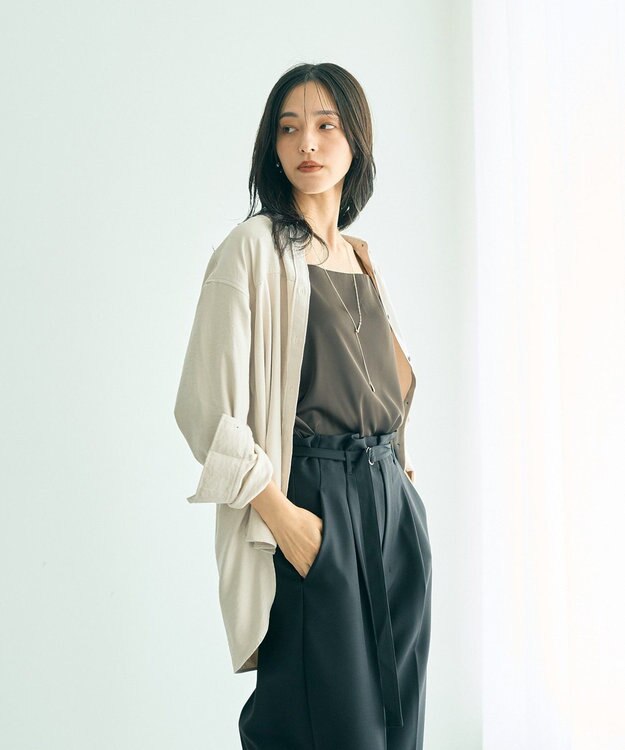 YECCA VECCA ピーチ起毛シャツ Mint Green