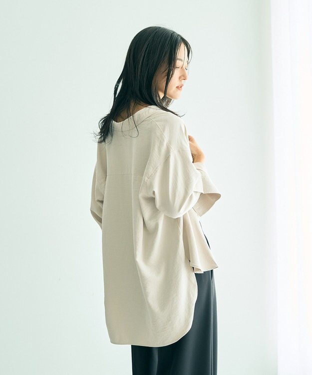 YECCA VECCA ピーチ起毛シャツ Mint Green