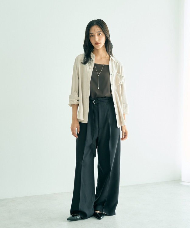 YECCA VECCA ピーチ起毛シャツ Mint Green