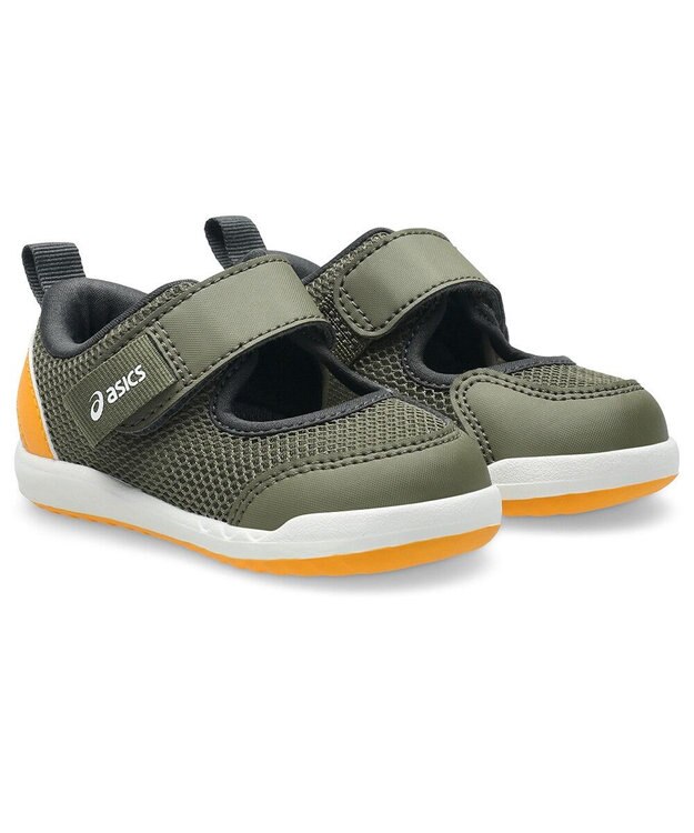 ASICS WALKING MESHOES BABY 3 カーキ