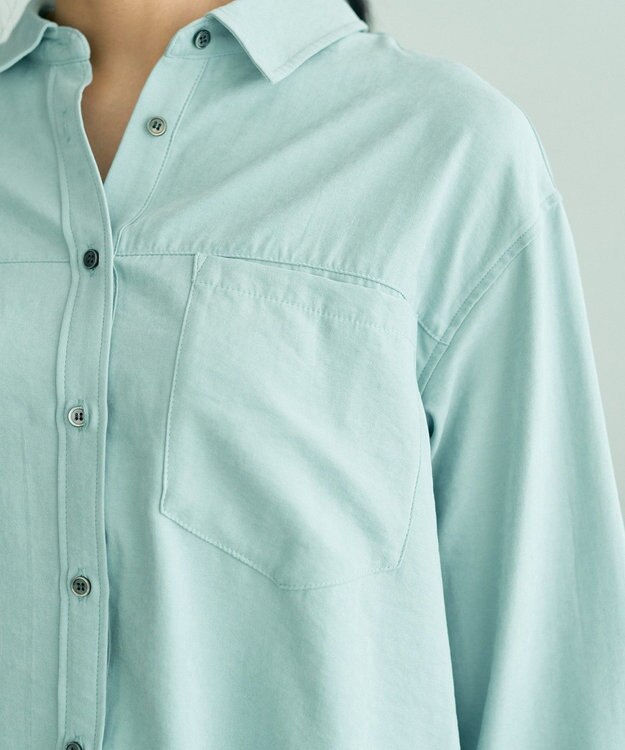 YECCA VECCA ピーチ起毛シャツ Mint Green