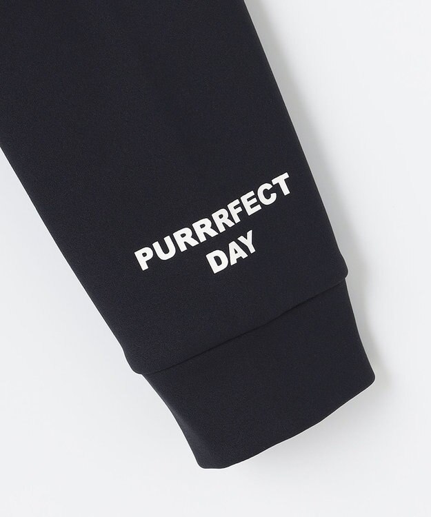 PW CIRCULUS 【MEN】【ストレッチ/軽量】バックロゴ 長袖 モックネック シャツ ネイビー系