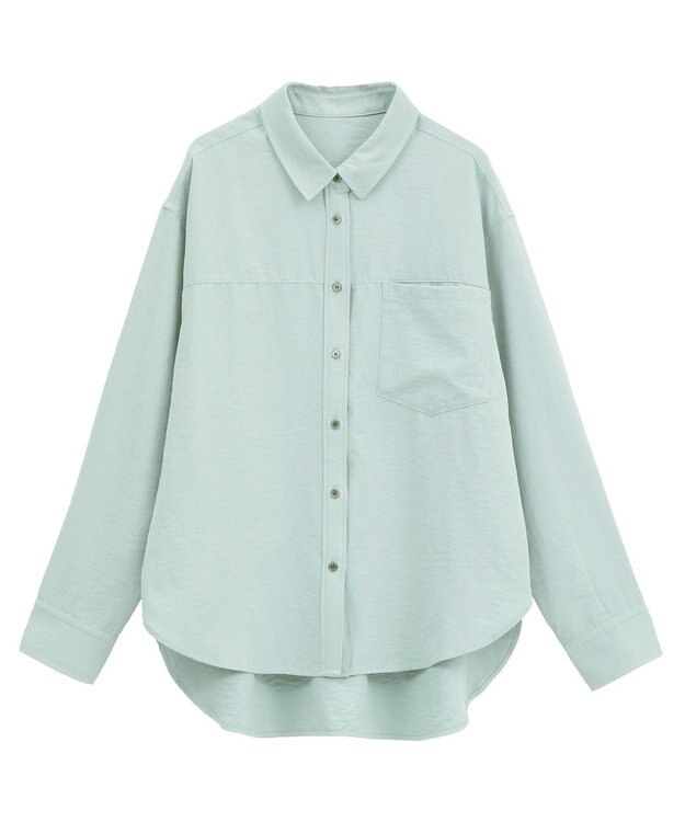 YECCA VECCA ピーチ起毛シャツ Mint Green