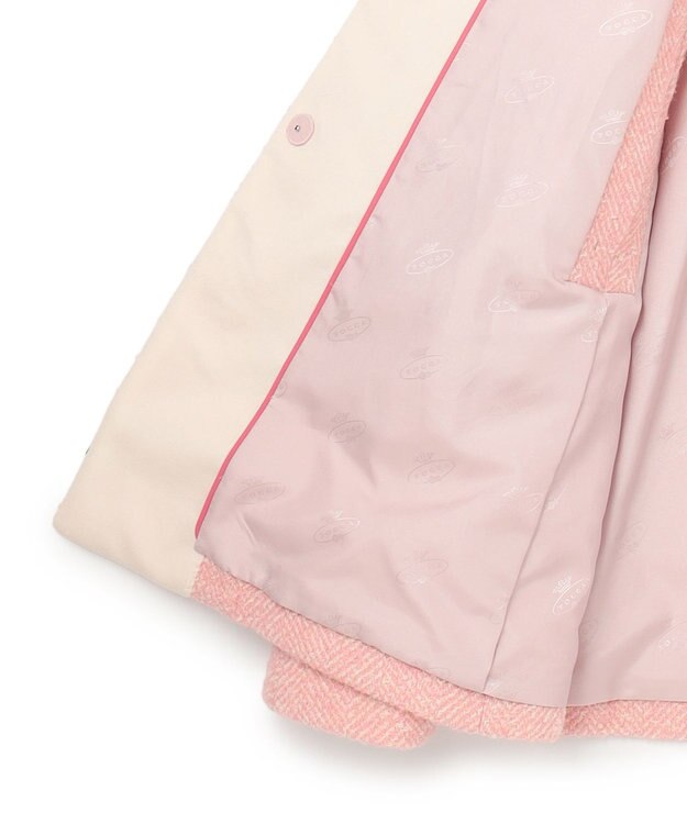 TOCCA 【消臭】SNOWBERRY POCKET TWEED ポンチョ ピンク系5