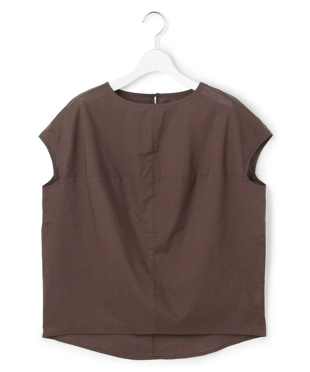 J.PRESS YORK STREET 【WOMEN】コットンドロップショルダー ブラウス ブラウン系