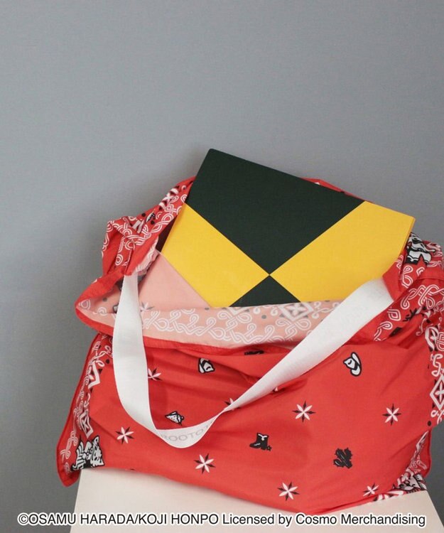 ROOTOTE 6379【スカーフのようなトート】OSAMU GOODS(R)×ROOTOTE タブロー50.オサム-A 01：レッド