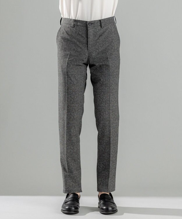 JOSEPH HOMME 新柄【洗える/ストレッチ/シワになりにくい/セットアップ対応可】クールドッツストレッチ テーパードパンツ / CITY グレー系3