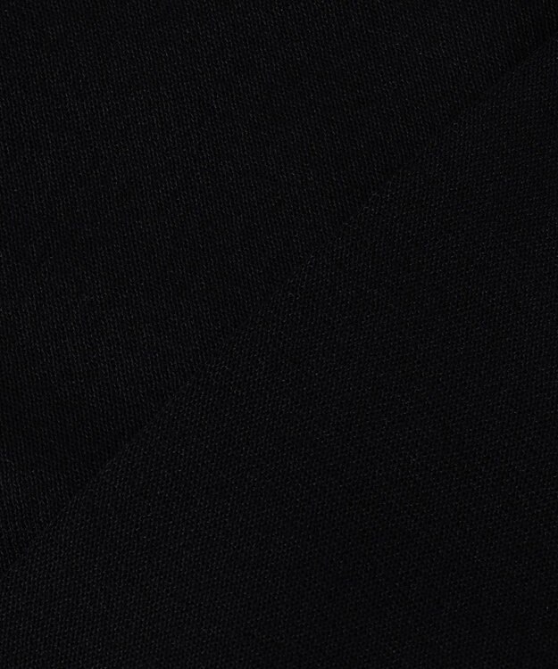 BEIGE， MOISE / シアーニット　5分袖カーディガン Black × Ecru