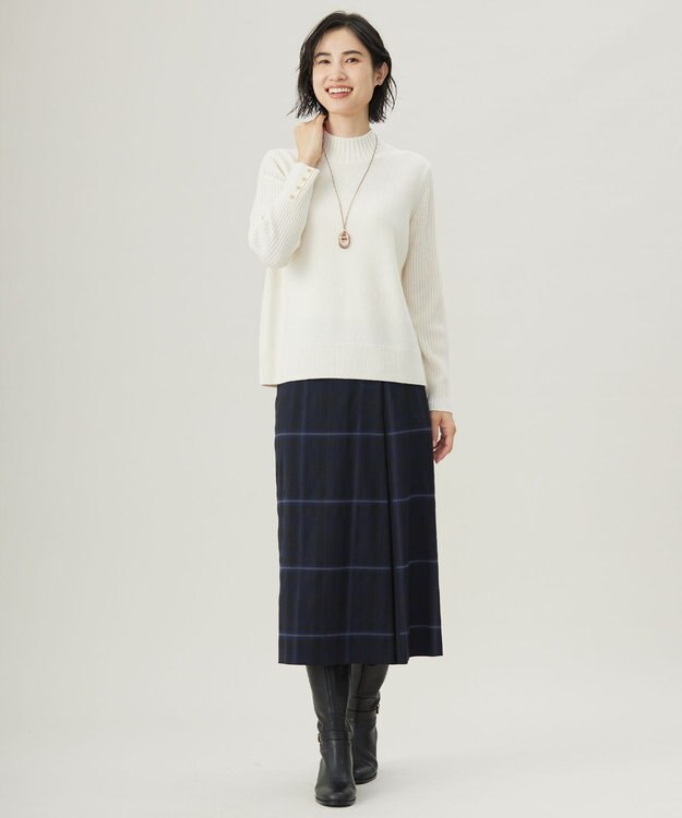 J.PRESS LADIES マーブルノーズ ネックレス ブラウン系