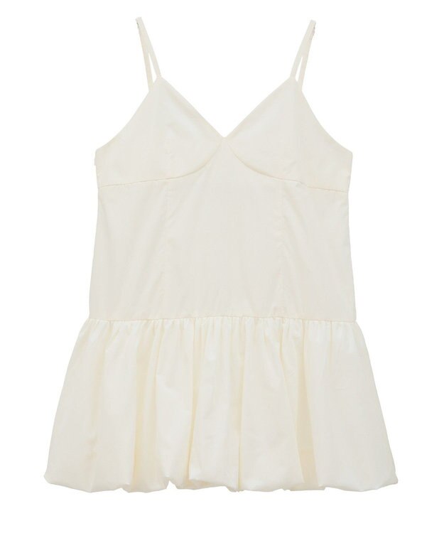 Green Parks 裾バルーンキャミワンピース White