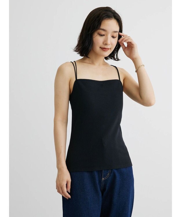 Green Parks カップ付きマルチストラップキャミ２ Black