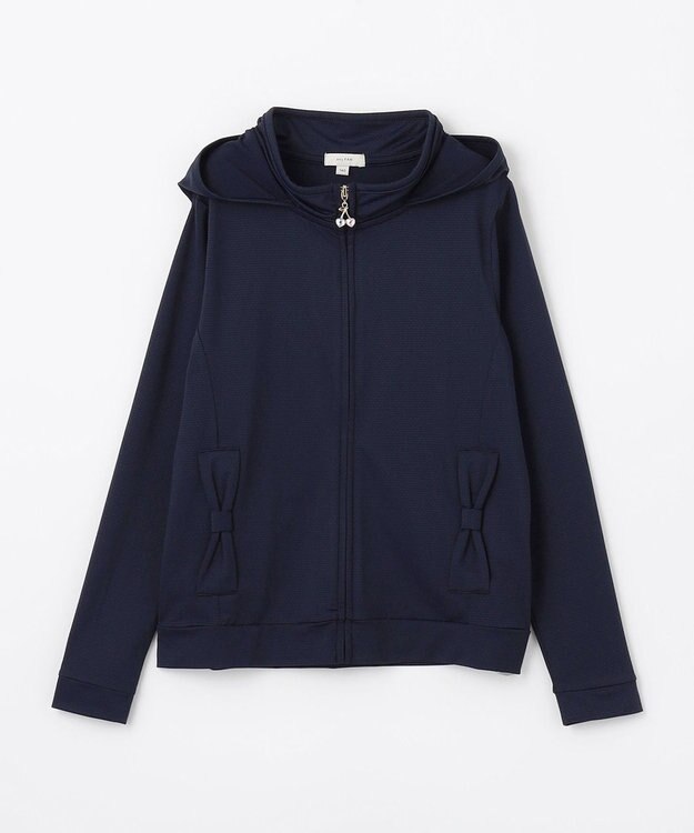 ANY KIDS UVカット リボンパーカー ネイビー