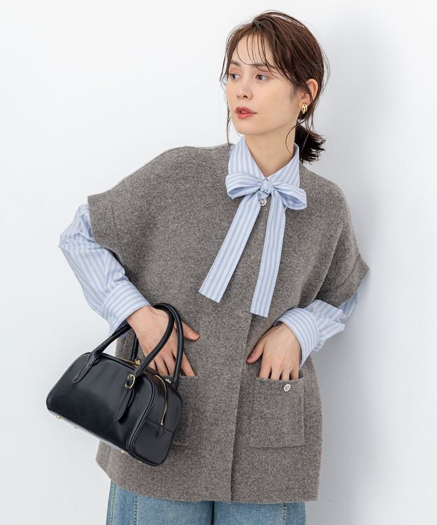 組曲 【加藤ローサさん着用】ハンドバッグ ブラック系