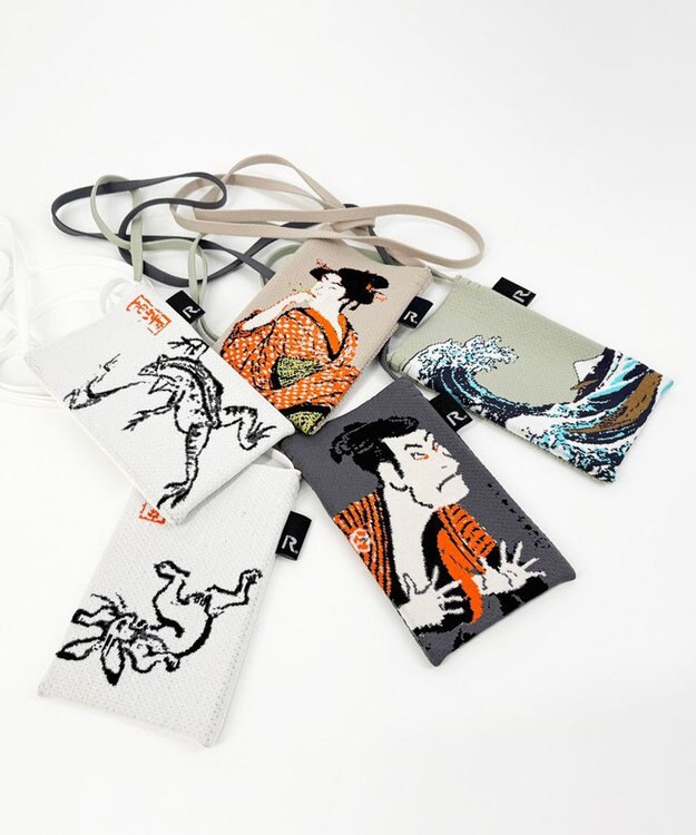 ROOTOTE 8555【持ち歩くアート】RO.サコッシュ.アミ.アート-B 01：ウェーブ