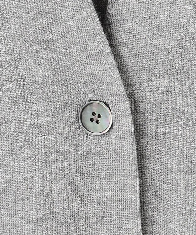 J.PRESS LADIES S 【洗える】Vis/Peスパーク ポケット カーディガン ライトグレー系