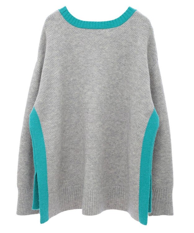 AMERICAN HOLIC 配色ニットポコポコプルオーバー Gray Mixture