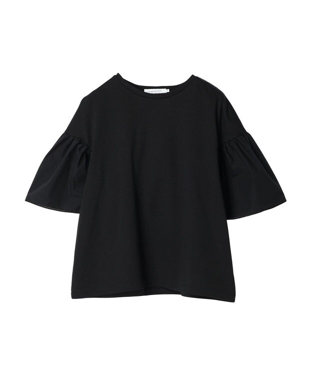 AMERICAN HOLIC 袖フレア５分袖カットプルオーバー Black