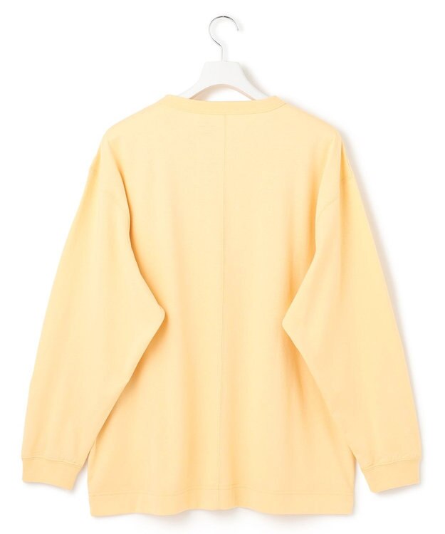 J.PRESS YORK STREET 【UNISEX】ポケット付き ロングスリーブTシャツ ライトイエロー系