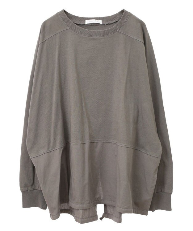 Green Parks ピグメント裾ドロストカットチュニック Gray