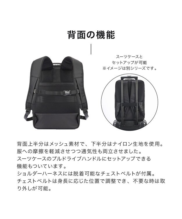 ACE BAGS & LUGGAGE ace. ガジェタブルR 10th ビジネスリュック  A4サイズ 14インチPC収納 68961 エース ブラック