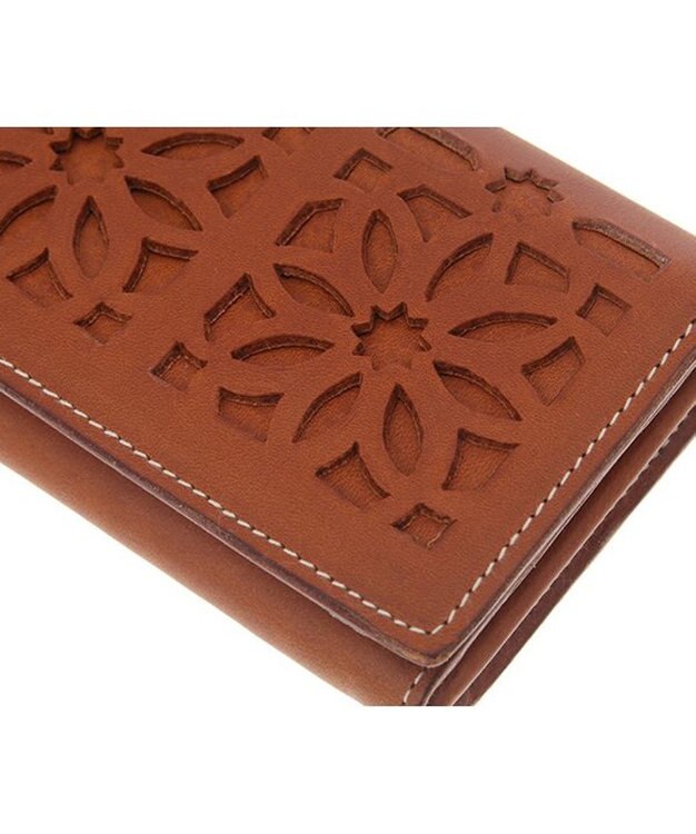 genten カットワーク 名刺入れ チャ