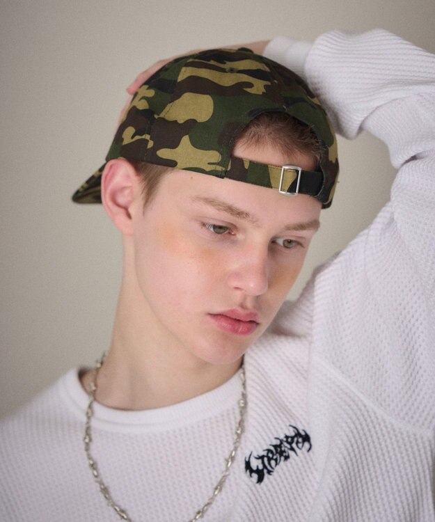 WEGO 【ユニセックス着用ITEM】スタッズロゴキャップ 柄1