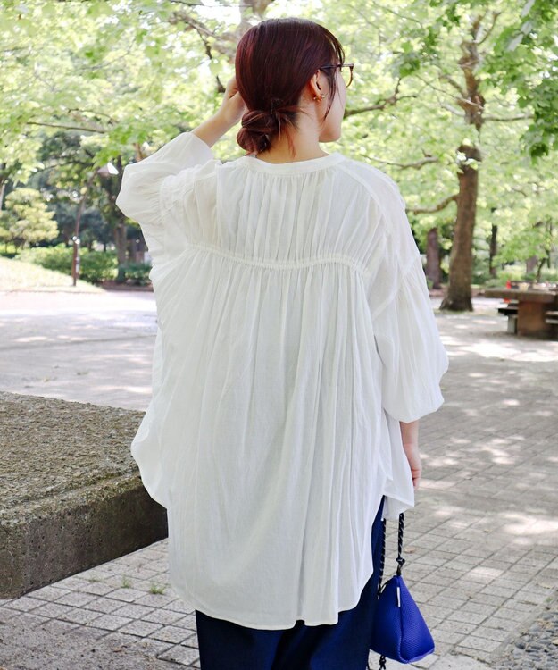 CRAFT STANDARD BOUTIQUE ヴィンテージボイルシャーリングチュニック White