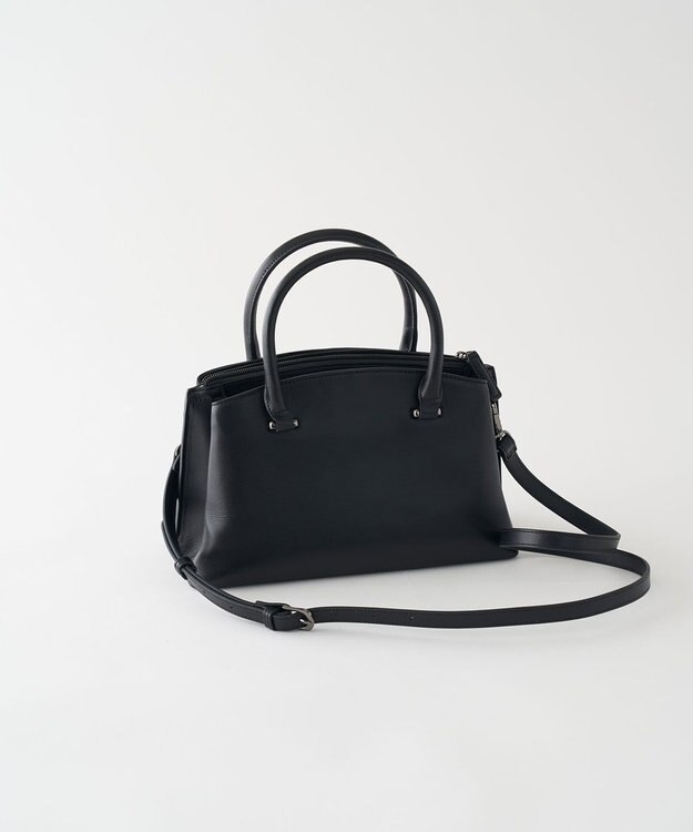 MIYABIYA 本革 牛革 ソフトレザー2WAYフォーマルバッグ ブラック