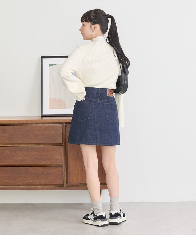 earth music&ecology Ｌｅｅ×ｅ．ｍ．ａ．ｅデニムミニスカート One Wash
