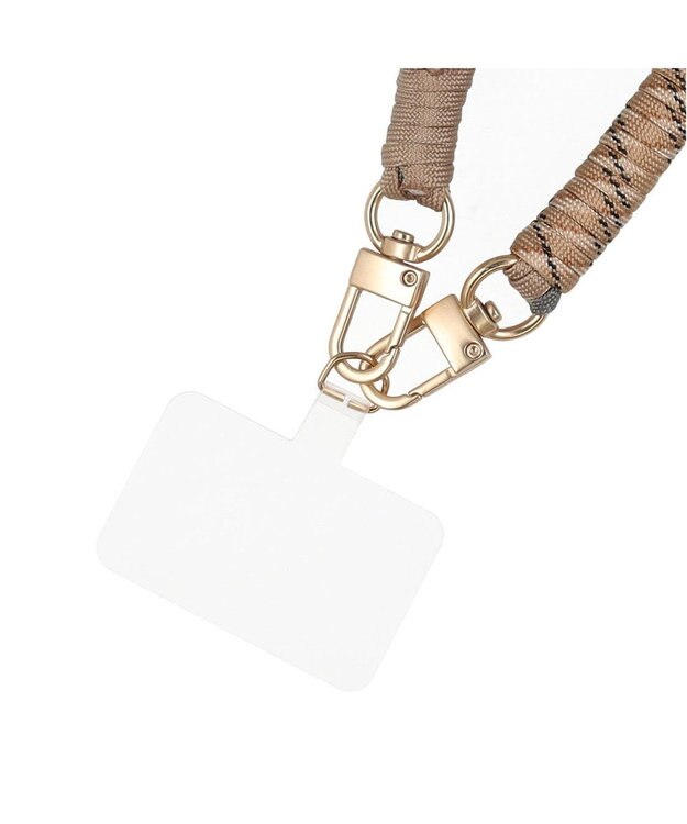 UNBILLION カシュカシュ cachecache / ベーシックカラーモバイルストラップ ダークベージュ