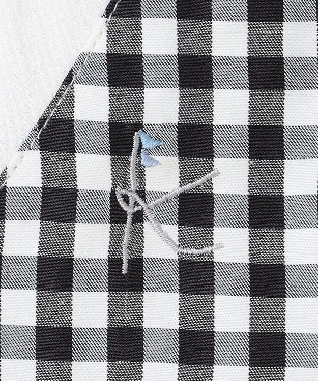 組曲 KIDS 【110-140㎝】ギンガムドッキング ワンピース ブラック系3