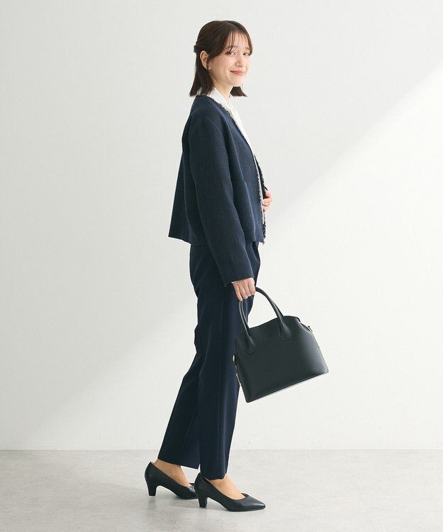 Green Parks ef-de タックテーパードパンツ Dark Navy