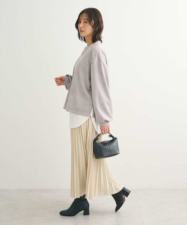 Green Parks ・ＳＵＧＡＲ　ＳＰＯＯＮ　スエードポンチプルオーバ Gray