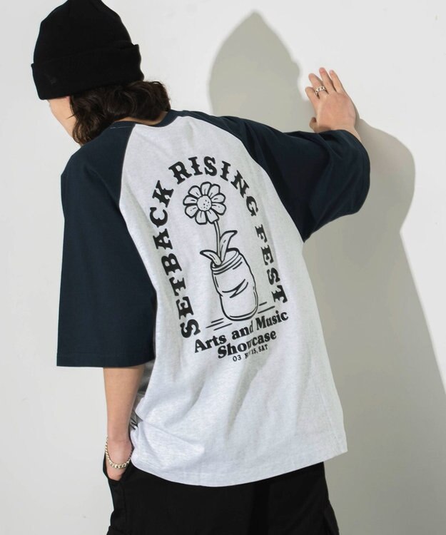 WEGO 【ユニセックス着用ITEM/】グラフィックラグランBIGT（S） 柄5