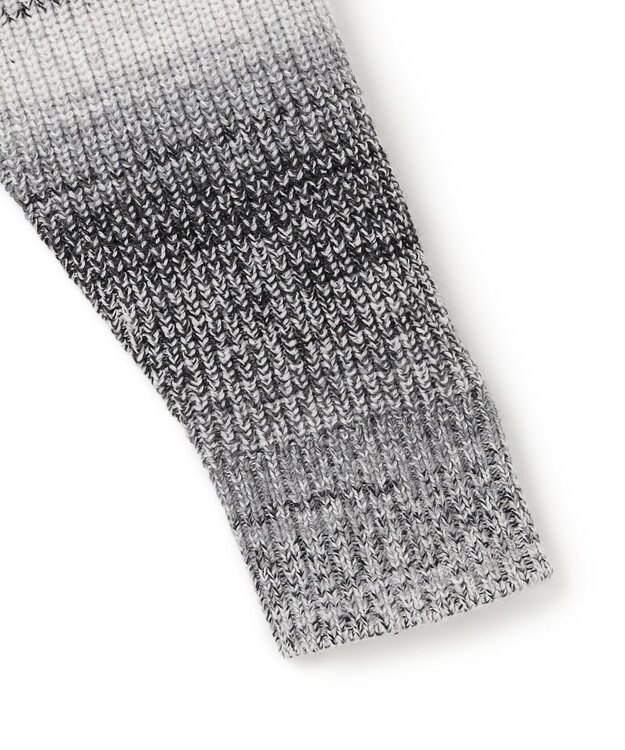 JOSEPH HOMME グラデーションメランジ　ニットカーディガン　 ライトグレー系