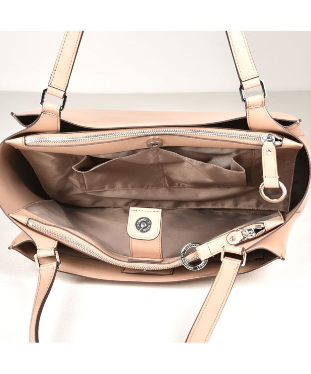 LA BAGAGERIE 【ドラマ衣装提供商品】シンプルA4トートバッグ ライトベージュ