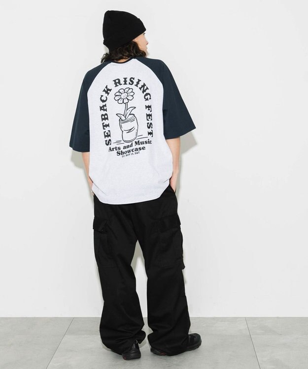 WEGO 【ユニセックス着用ITEM/】グラフィックラグランBIGT（S） 柄5