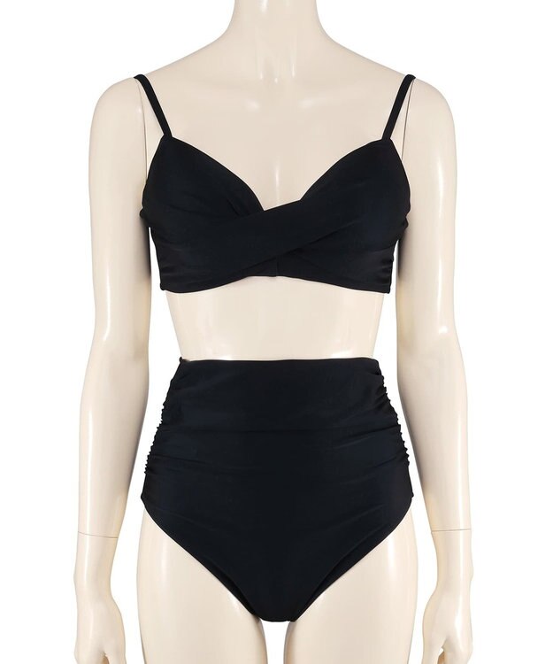 San-ai Resort（三愛水着楽園） 【WEB限定】シアー素材トップス3点セット水着 クロ