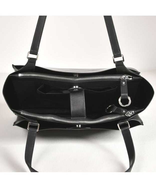 LA BAGAGERIE 【ドラマ衣装提供商品】シンプルA4トートバッグ ブラック