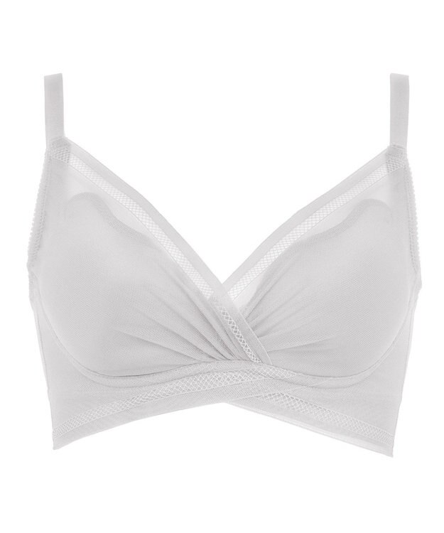 BRADELIS New York 【BRADELIS Me / ノンワイヤーブラジャー】 LiftMeUpブラ 補正ブラ 補整 下着 ラインが響きにくい バストアップブラ ライトグレー