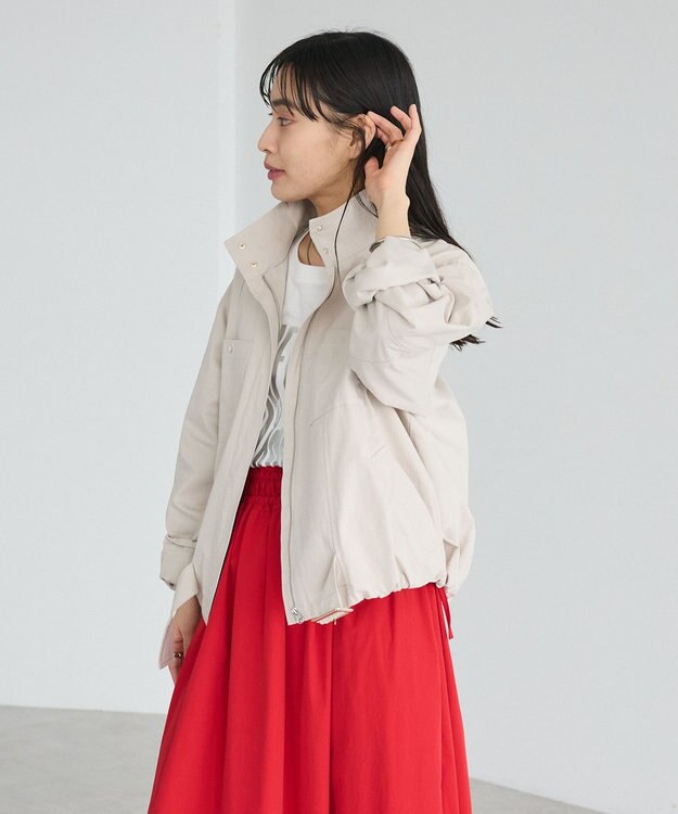 CRAFT STANDARD BOUTIQUE ジップアップミリタリージャケット Ecru