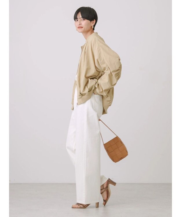 AMERICAN HOLIC 撥水加工ギャザーブルゾン Beige