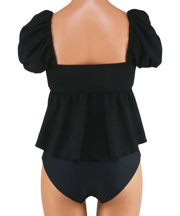 San-ai Resort（三愛水着楽園） 【SALE】パフスリーブビキニ　9M　【San-ai Resort（サンアイリゾート）】 ブラック