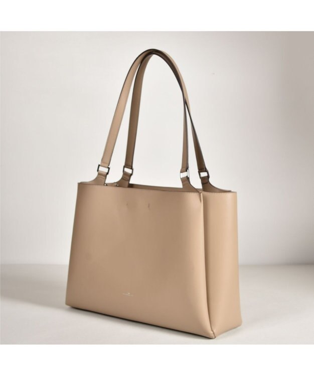 LA BAGAGERIE 【ドラマ衣装提供商品】シンプルA4トートバッグ ライトベージュ