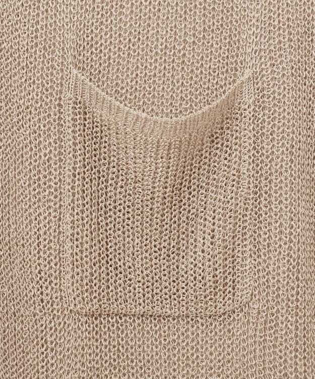 BEIGE， OPTICAL / ロングカーディガン Flax