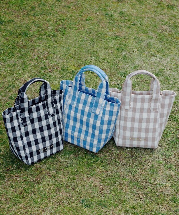 TOCCA WAVES HANDLE TOTE トートバッグ【星風まどかさん着用・WEB＆一部店舗限定】 ブルー系