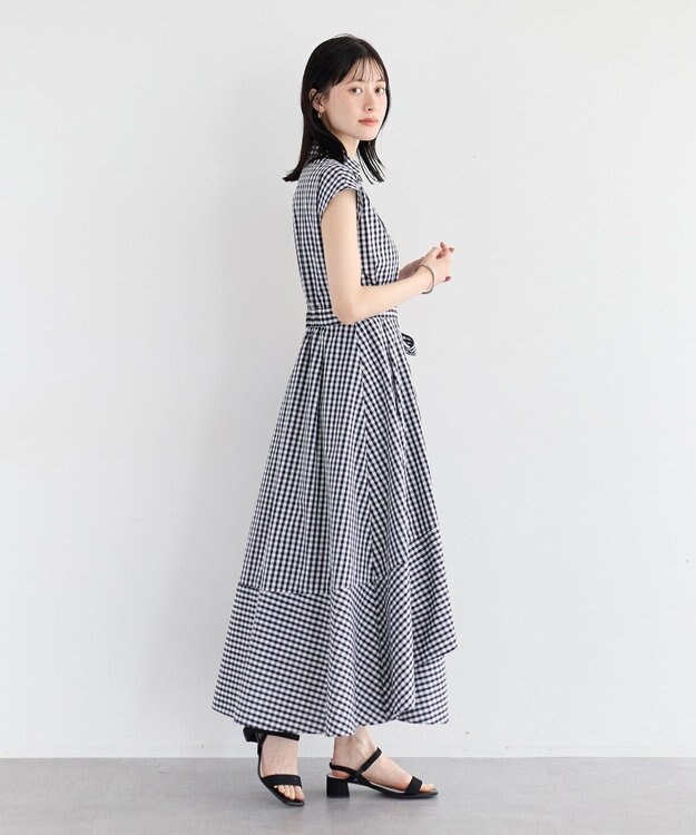 YECCA VECCA フラワーレースカシュクールワンピース Check